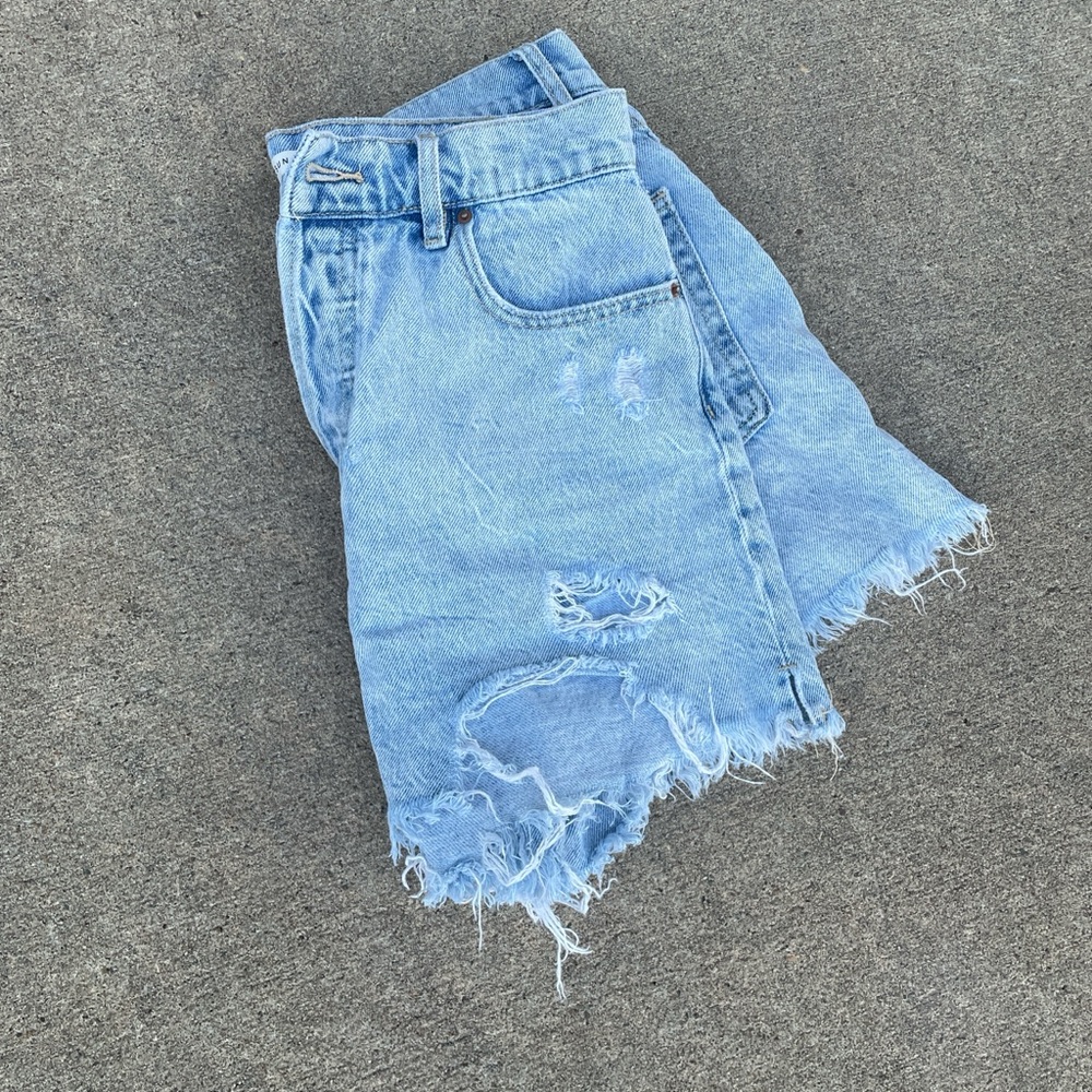 PacSun Light Blue Denim Shorts